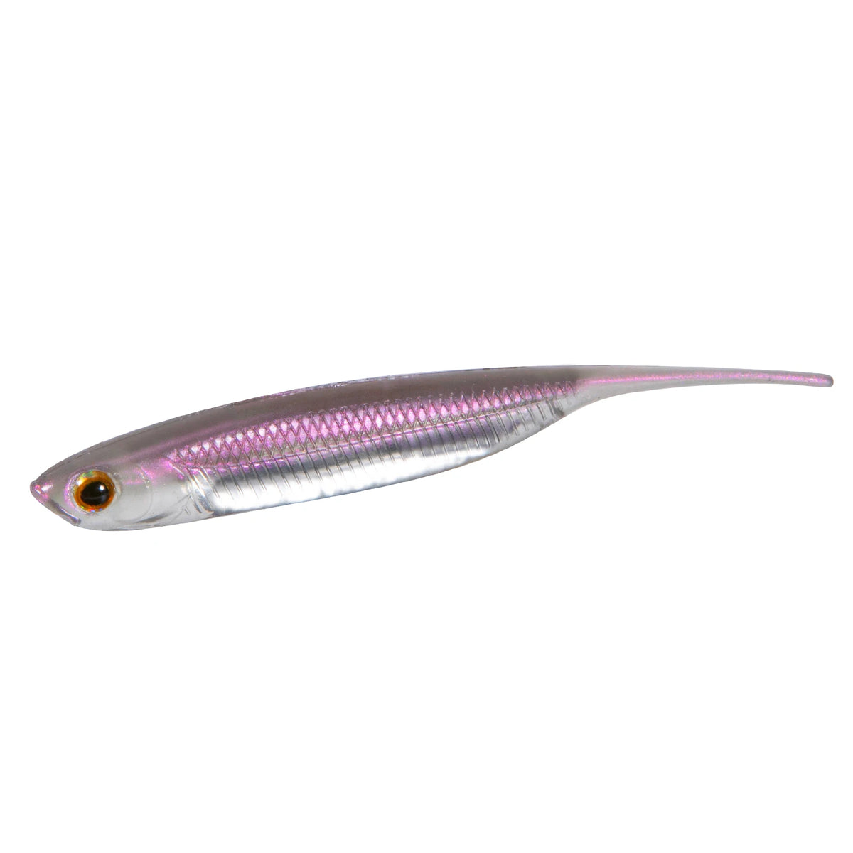 Dr.Fish 6pcs Fishing Soft Plastic Lures Saltwater Needle Tail Silicone Soft Bait Shad Worm Bait Swimbaits Bass Trout 80mm