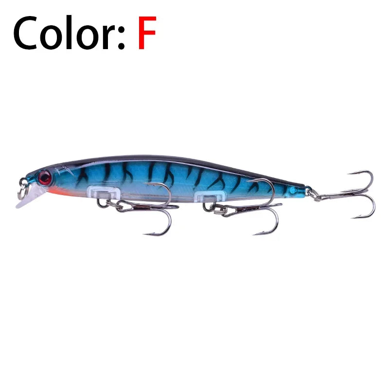 Proleurre Fishing Lures 11cm 13.8g Sinking Minnow Wobblers Plastic Artificial Baits with Hook for Bass Pike Carp Swimbait Tackle