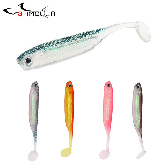 5pcs soft lure worm soft plastic lures fishing lure 2019 weights 2.2g Bait isca artificial fake fish saltwater lures Soft Bait