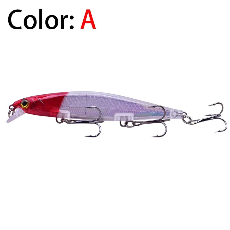 Proleurre Fishing Lures 11cm 13.8g Sinking Minnow Wobblers Plastic Artificial Baits with Hook for Bass Pike Carp Swimbait Tackle