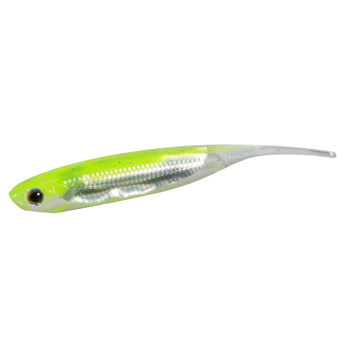 Dr.Fish 6pcs Fishing Soft Plastic Lures Saltwater Needle Tail Silicone Soft Bait Shad Worm Bait Swimbaits Bass Trout 80mm
