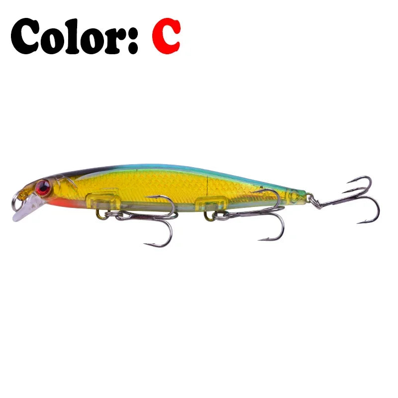 Proleurre Fishing Lures 11cm 13.8g Sinking Minnow Wobblers Plastic Artificial Baits with Hook for Bass Pike Carp Swimbait Tackle
