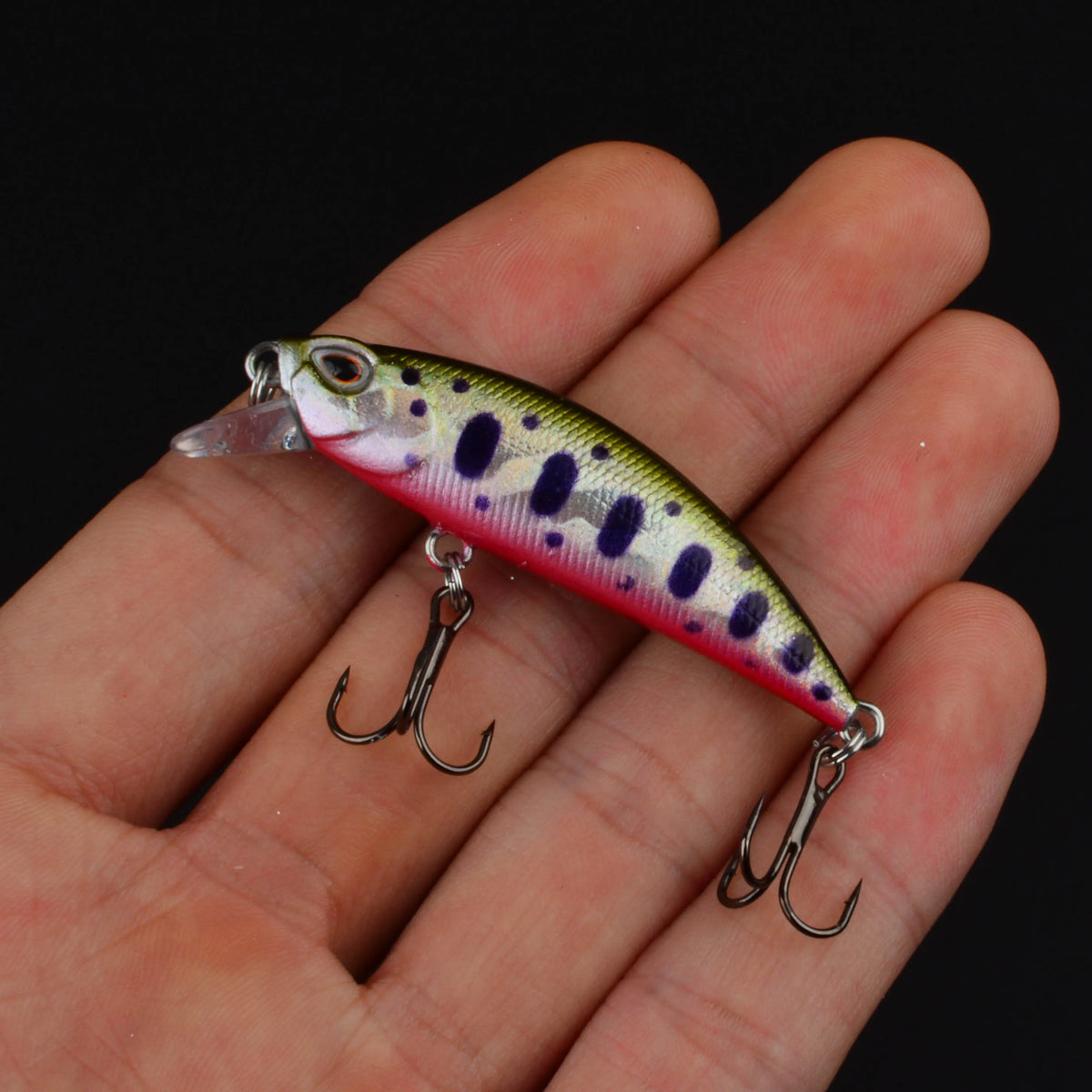 15PCS Minnow Fishing Lure 3D Eyes 50mm 5g Plastic Hard Bait Artificial Lures Wobbler Crankbait Winter Sea Fishing Bass Tackle
