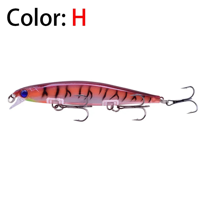 Proleurre Fishing Lures 11cm 13.8g Sinking Minnow Wobblers Plastic Artificial Baits with Hook for Bass Pike Carp Swimbait Tackle