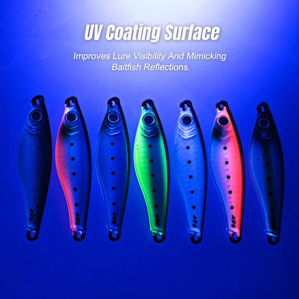 JIGGING PRO JUGULO Micro Wide Casting Metal Jig 20g 30g 40g 60g Slow Jigging Lure Salterwater Inshore Artificial Bait With Hook