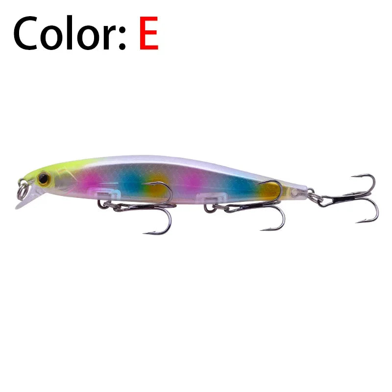 Proleurre Fishing Lures 11cm 13.8g Sinking Minnow Wobblers Plastic Artificial Baits with Hook for Bass Pike Carp Swimbait Tackle